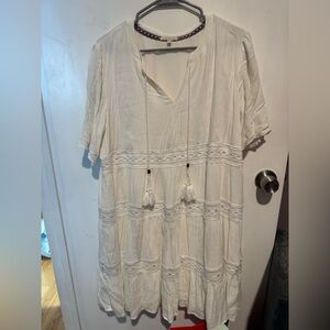 White Bohemian Dress